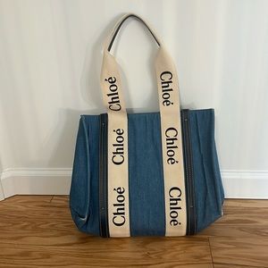 Denim Chloe Woody Tote bag (Medium)